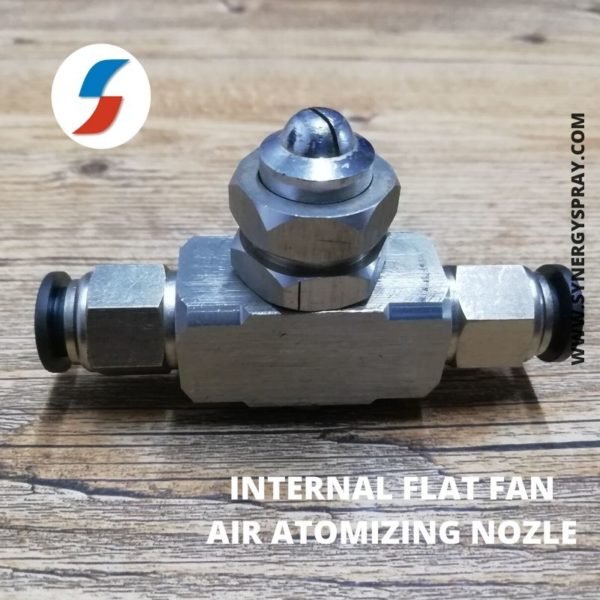 Internal Flat Fan air atomizing nozzle